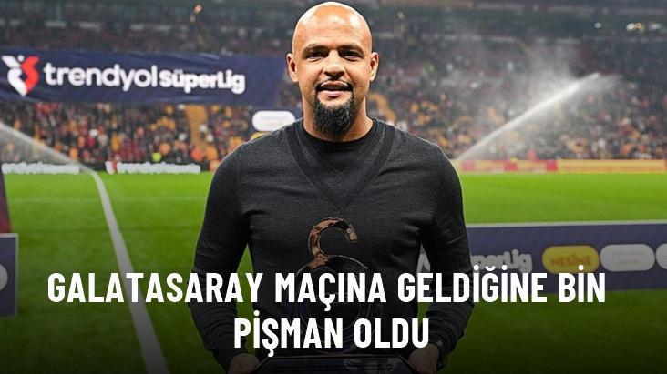 Galatasaray maçına geldiğine bin pişman oldu