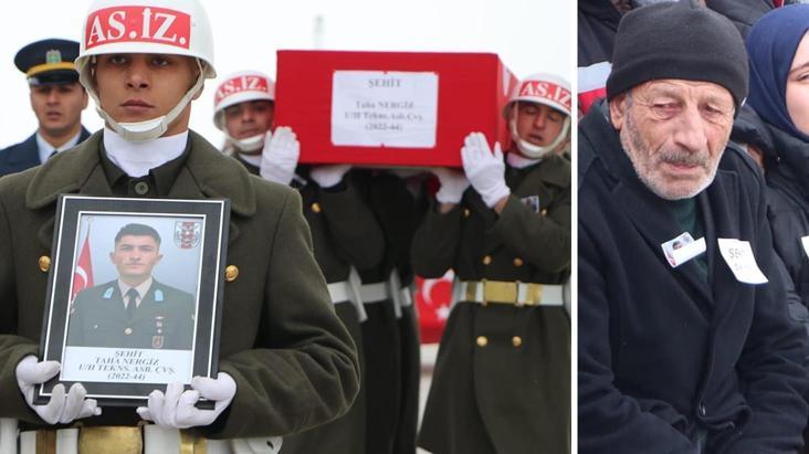 Şehidin cenazesi götürülürken babasının feryadı ağlattı