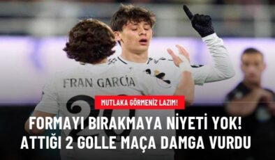 Formayı bırakmaya niyeti yok! Attığı 2 golle maça damga vurdu