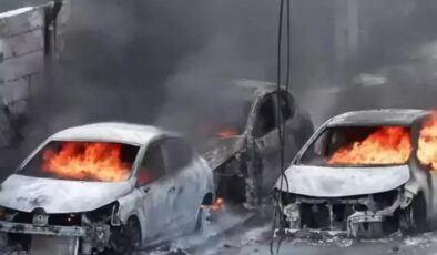 İstanbul’da korkutan yangın! Alevler otomobilleri yutmaya başladı