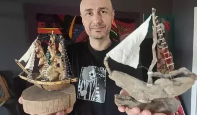 Görsel Sanatlar Öğretmeni, Doğal Malzemelerle Sanat Eserleri Yaratıyor
