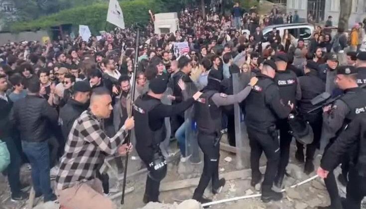 Boğaziçi’nde Nurettin Yıldız provokasyonu! Polise saldırdılar